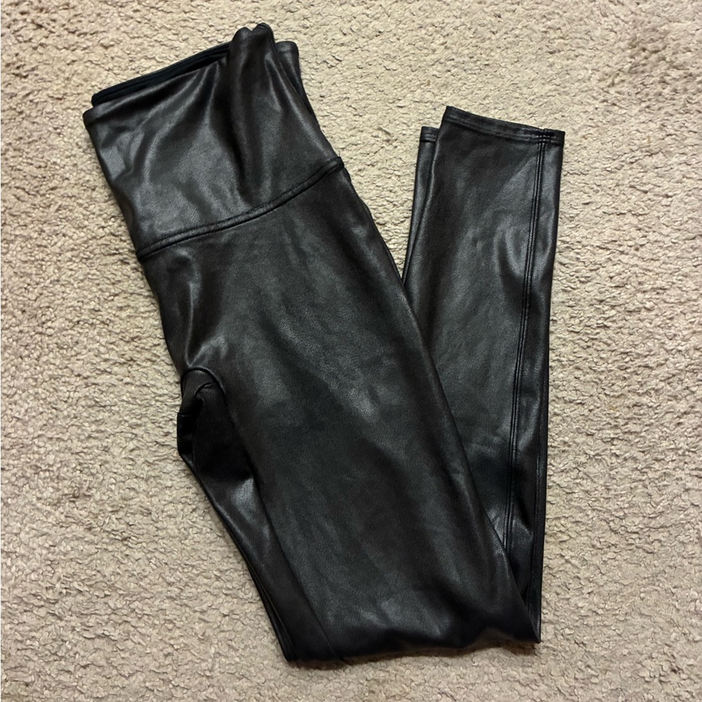 Spanx faux leather leggings